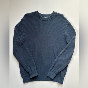 L.L. Bean Men's Classic Navy Crewneck Sweater